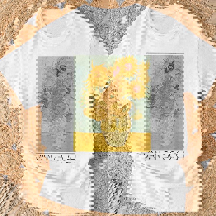 ヴァン・ゴッホ ひまわり アートギフト ヴィンセント・ヴァン・ゴッホ Tシャツ 高齢者への贈り物