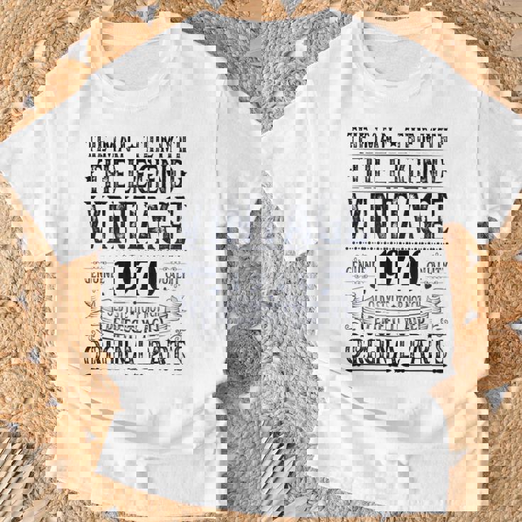 ヴィンテージ 1970 男性用 レトロ 面白い 1970 誕生日 Tシャツ 高齢者への贈り物