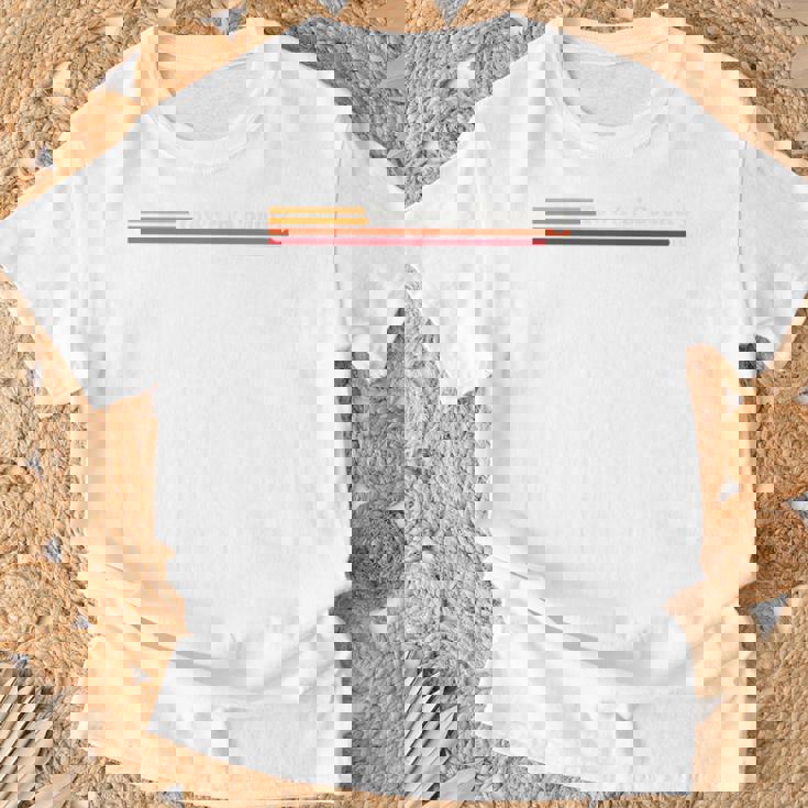 ヴィンテージ 1980年代グラフィックスタイル Town 'N' Country Florida 長袖tシャツ Tシャツ 高齢者への贈り物