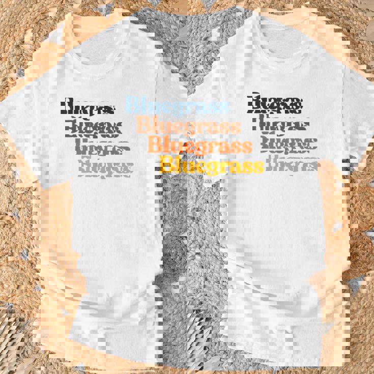 ヴィンテージ 70年代 ブルーグラス タイポグラフィ レトロ バイブ Tシャツ 高齢者への贈り物