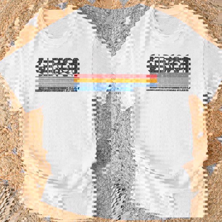 ヴィンテージ 70年代80年代スタイル ギブソン アーカンソー州 Tシャツ 高齢者への贈り物