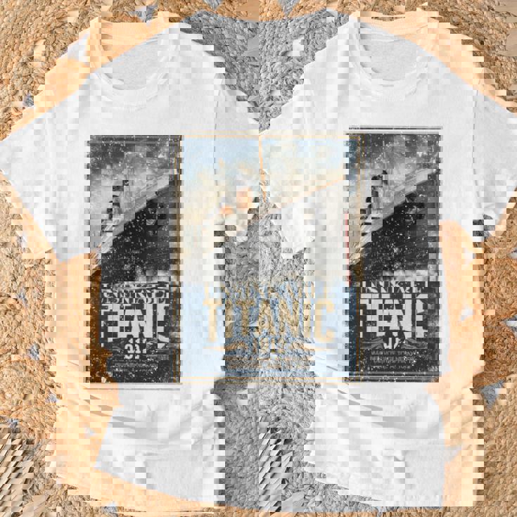 ヴィンテージ Rms タイタニック 1912 クルーズ歴史ポスター 記念品 長袖tシャツ Tシャツ 高齢者への贈り物