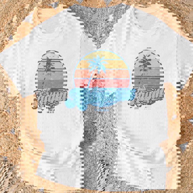 ヴィンテージ カラパナ ハワイ Hi クラシック 70年代 レトロ サーファー Tシャツ 高齢者への贈り物