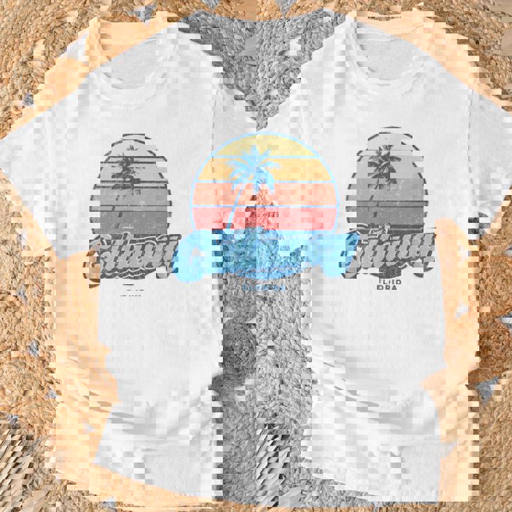 ヴィンテージ キャロウェイ フロリダ Fl クラシック 70年代 レトロ サーファー Tシャツ 高齢者への贈り物