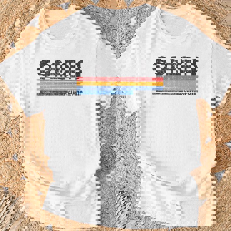 ヴィンテージ70年代80年代スタイルオアシス、Ca Tシャツ 高齢者への贈り物