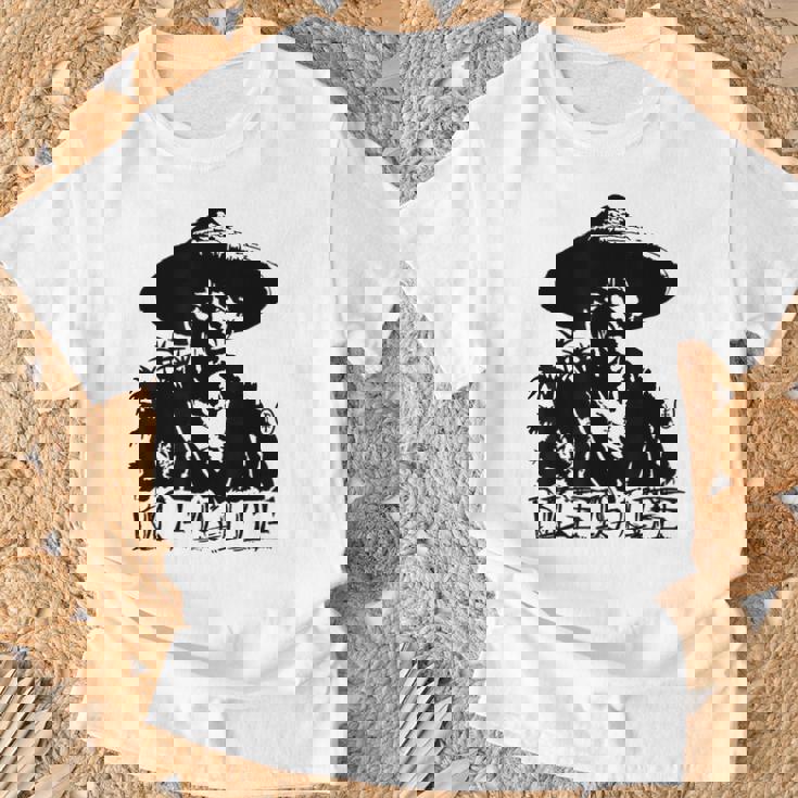 ヴィンテージの米農家のポートレート、米は命です Tシャツ 高齢者への贈り物