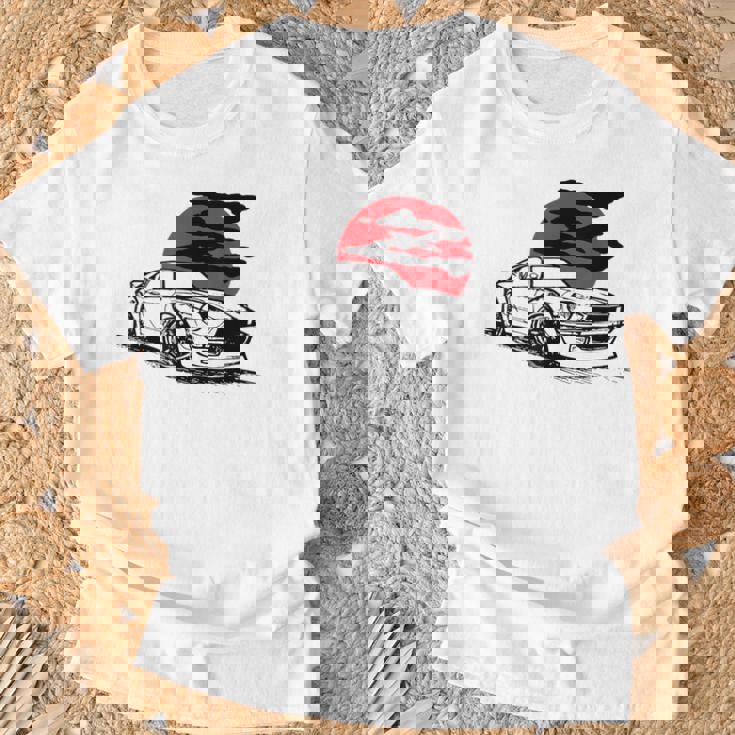 ヴィンテージジャパニーズクラシックカー、レーシングモータースポーツ Tシャツ 高齢者への贈り物