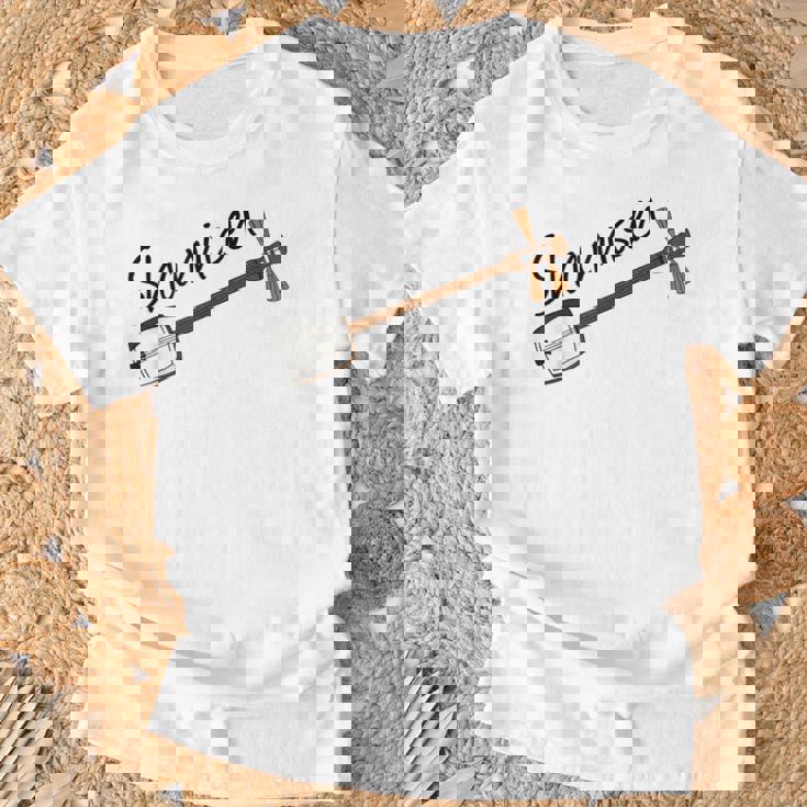 三味線奏者 音楽教師 ミュージシャン Tシャツ 高齢者への贈り物