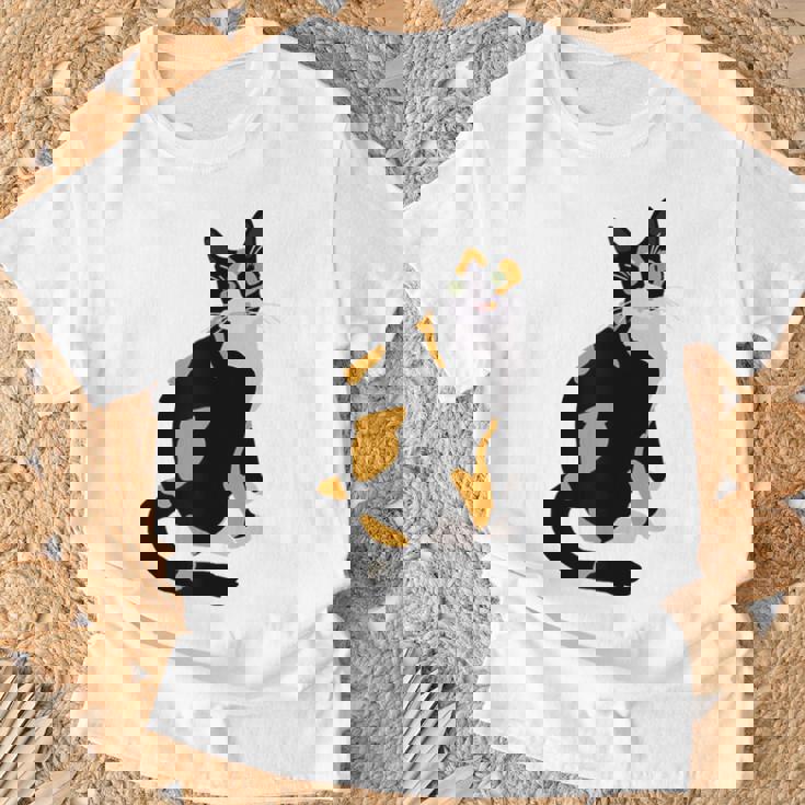 三毛猫ポートレート かわいい三毛猫 三毛猫好き Tシャツ 高齢者への贈り物