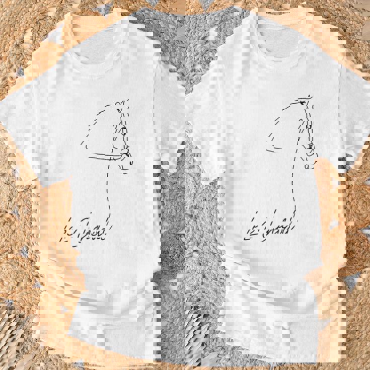 乗馬用シャツ フランス語の言葉 Le Cheval Tシャツ 高齢者への贈り物