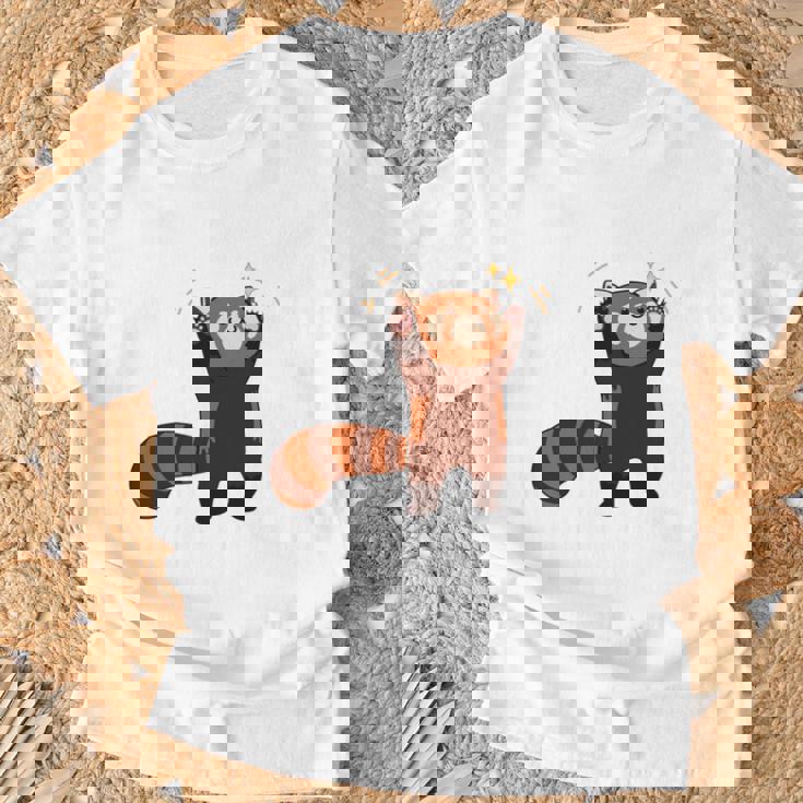 五十歩ひゃっほう レッサーパンダ ネタ ことわざ ことわざのもじり ジョーク ギャグ ダジャレ ツッコミ おもしろ 長袖tシャツ Tシャツ 高齢者への贈り物