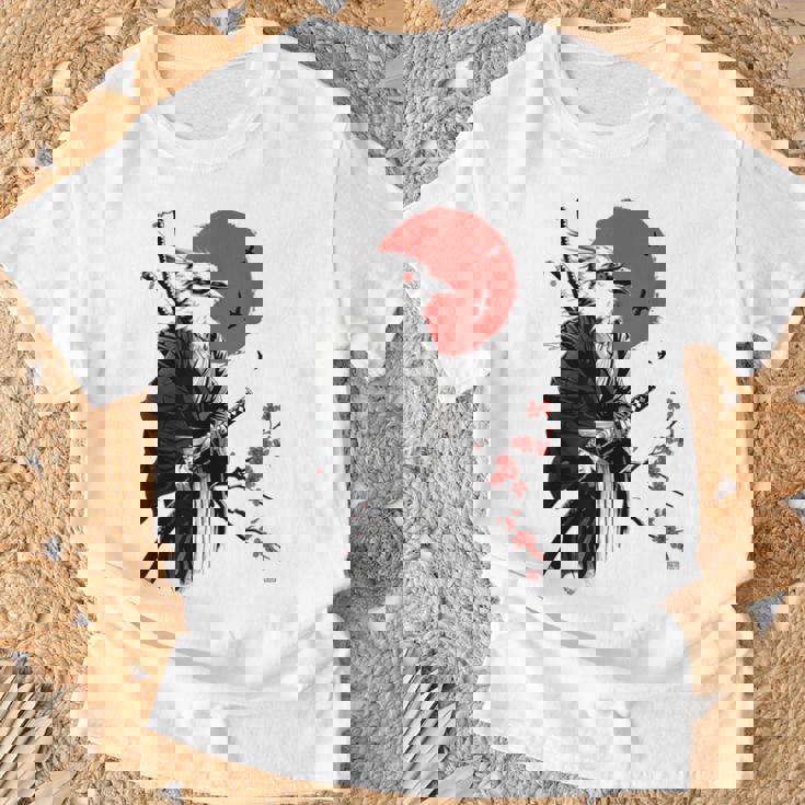 侍戦士 鳥 日本 アニメ グラフィックデザイン Tシャツ 高齢者への贈り物