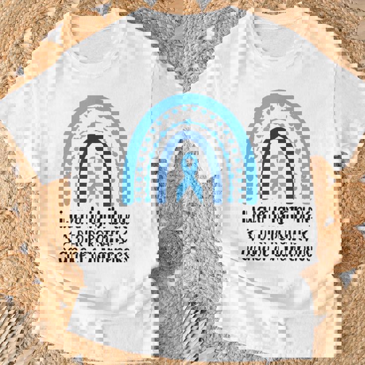 前立腺がん啓発 ライトブルー アーチ Tシャツ 高齢者への贈り物