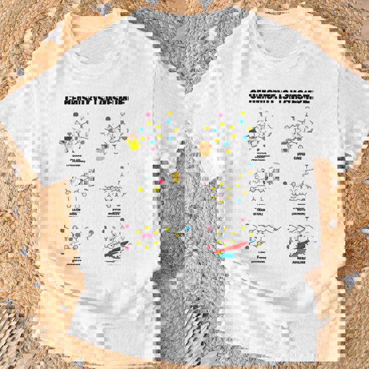 化学は素晴らしいです。面白いカワイイ化学分子 Tシャツ 高齢者への贈り物