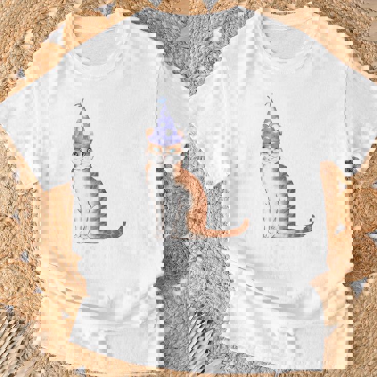 古希祝い 猫好き 男性 女性 古希 お祝い 70歳 かわいい ねこ おしゃれ 猫 紫色 Tシャツ 高齢者への贈り物