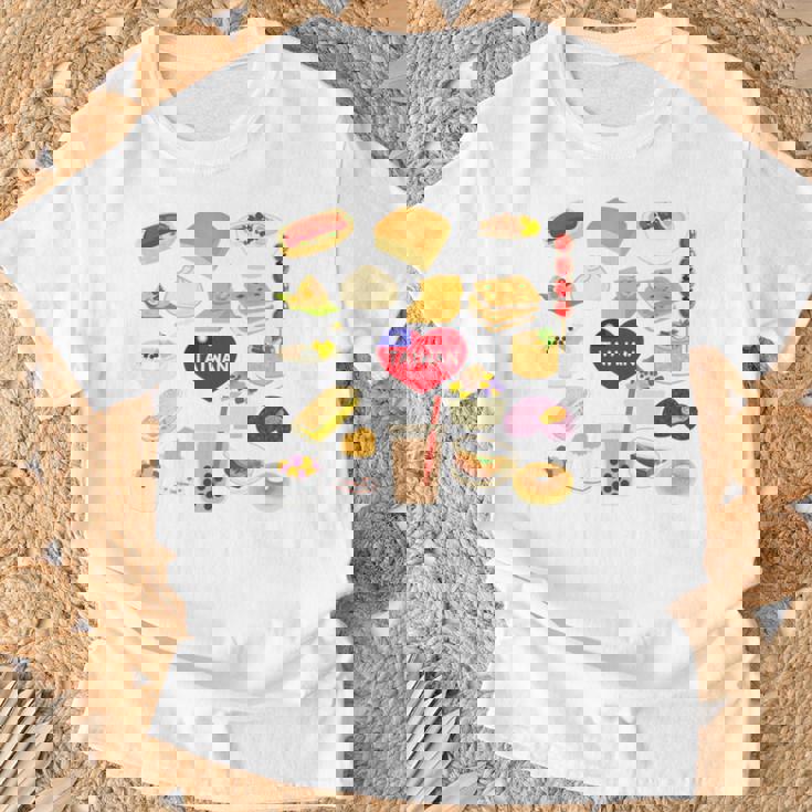 台湾の味 グルメ 国旗 ローカルフード 長袖tシャツ Tシャツ 高齢者への贈り物