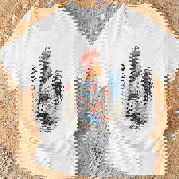 和風チキン 和風美鶏 ストリートウェア Tシャツ 高齢者への贈り物