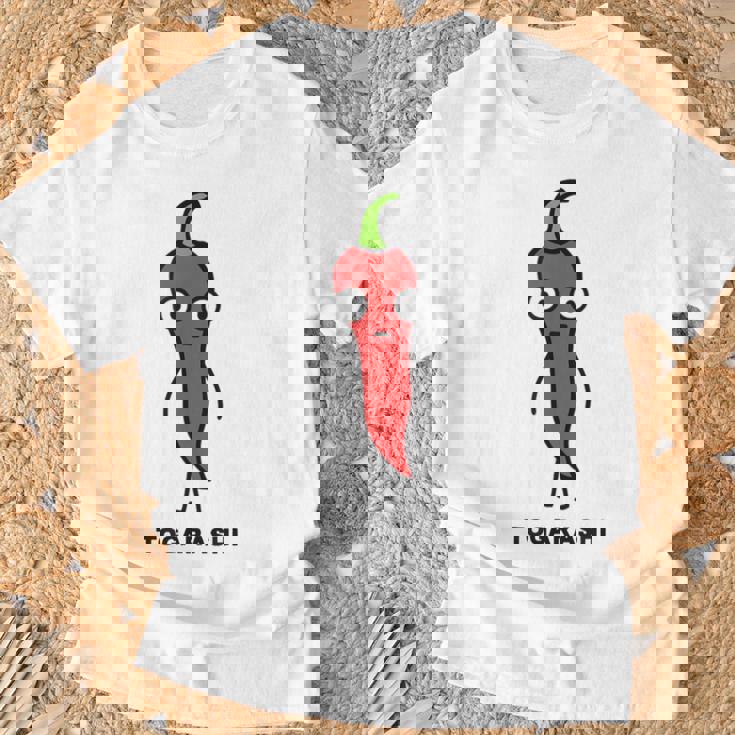 唐辛子 顔 イラスト かわいい おもしろ 面白い 簡単 シンプル ゆるい 野菜 Tシャツ 高齢者への贈り物