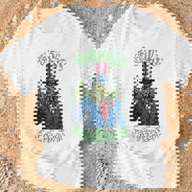 大統領のためのクトゥルフ 長袖tシャツ Tシャツ 高齢者への贈り物