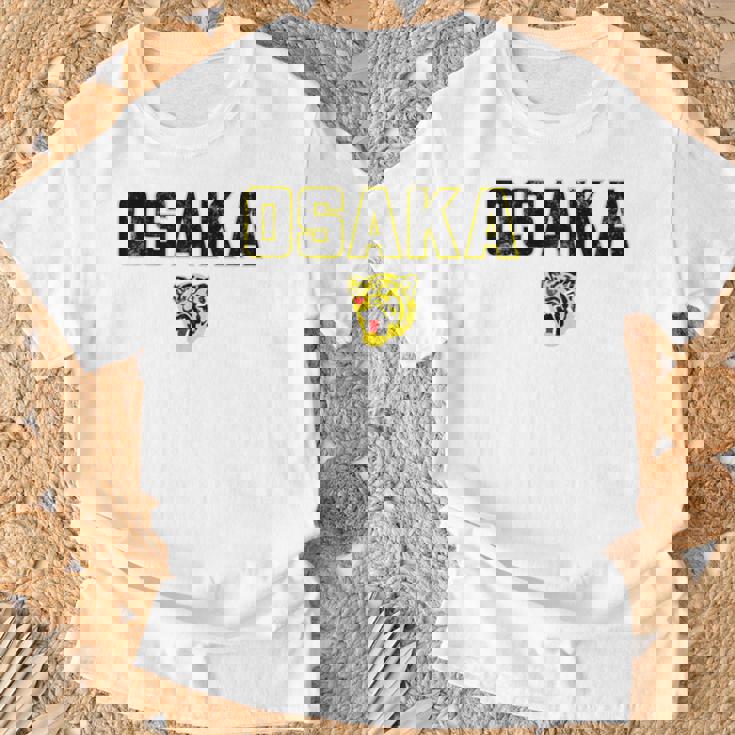 大阪タイガース ヴィンテージ 日本野球 ブラック Tシャツ 高齢者への贈り物