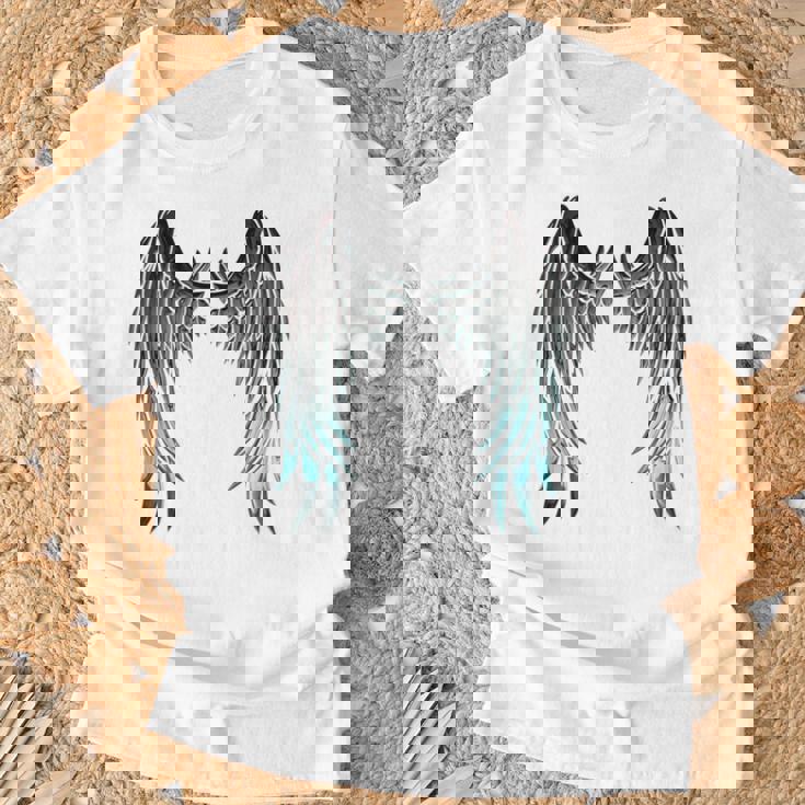 天使の羽 バックプリント Tシャツ 高齢者への贈り物