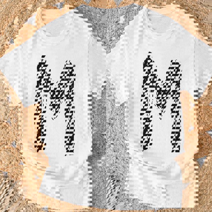 太字 クリエイティブ ゼブラマーカー 文字 M デザイン アニマルシリーズ Tシャツ 高齢者への贈り物