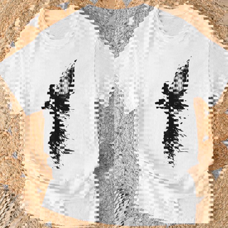 妖精 神話 ホールド カメラ グラフィック ファンタジー ポートレート 妖精 Tシャツ 高齢者への贈り物