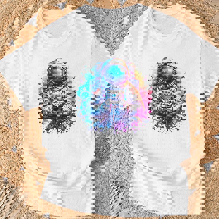 宇宙飛行士宇宙ギフト 科学ギフト 面白い宇宙ゲーマー Tシャツ 高齢者への贈り物
