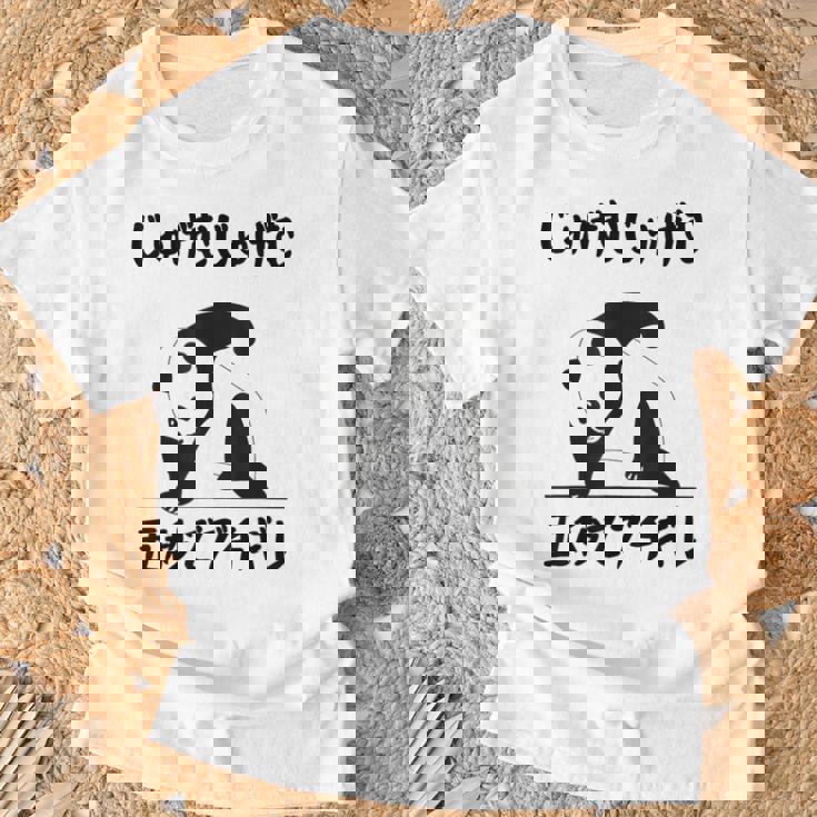 寿限無 5秒ぶっちぎりネタ 落語 言い間違い ジョーク ギャグ ツッコミ パンダ 面白い Tシャツ 高齢者への贈り物