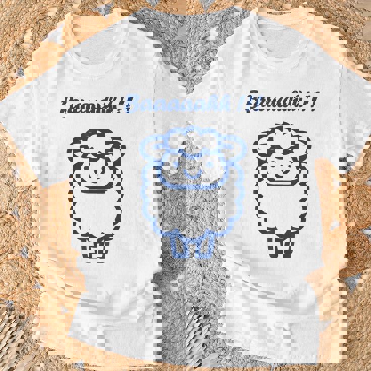 小さな羊 かわいいシンプルなミニマリストの動物 羊 Tシャツ 高齢者への贈り物