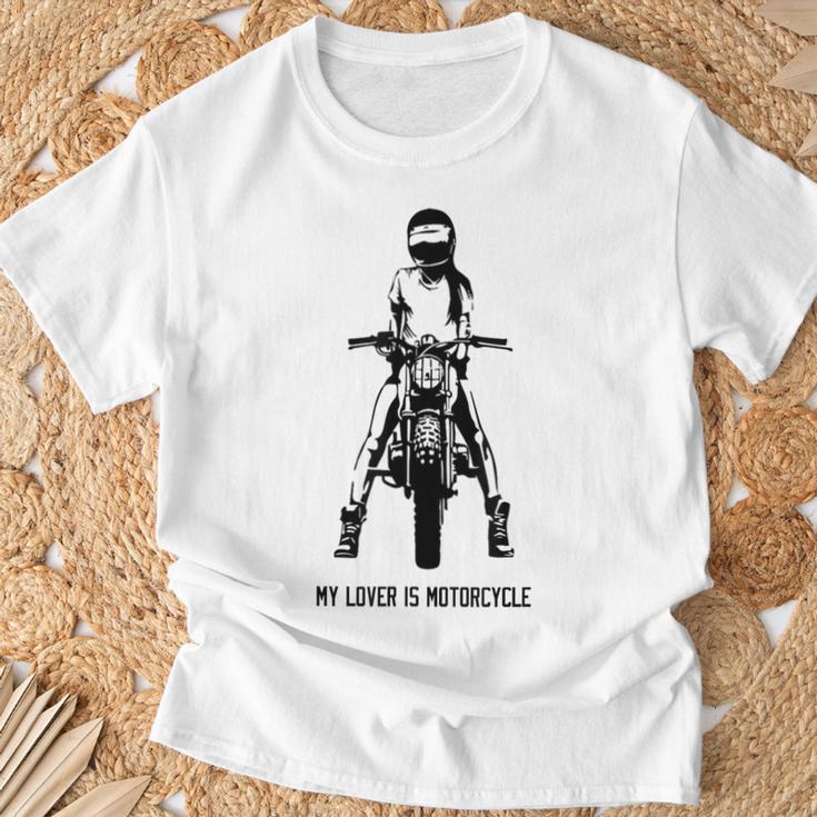 恋人はオートバイ カフェレーサー スクランブラー クラシックバイク ネイキッドバイク Tシャツ 高齢者への贈り物