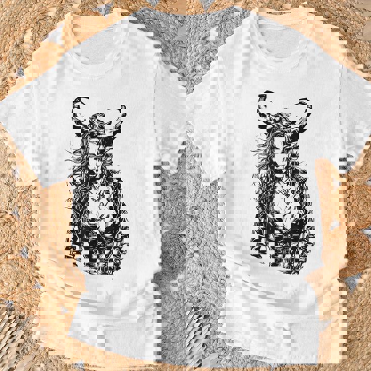 悪魔の女 Tシャツ 高齢者への贈り物