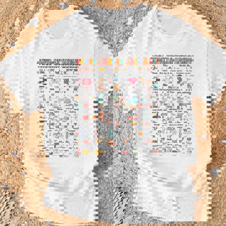 新学期 面白い 学校 看護師 アルファベット 学校 看護師 生活 Tシャツ 高齢者への贈り物