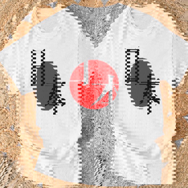 日の丸日本 国旗 ワンポイント Tシャツ 高齢者への贈り物