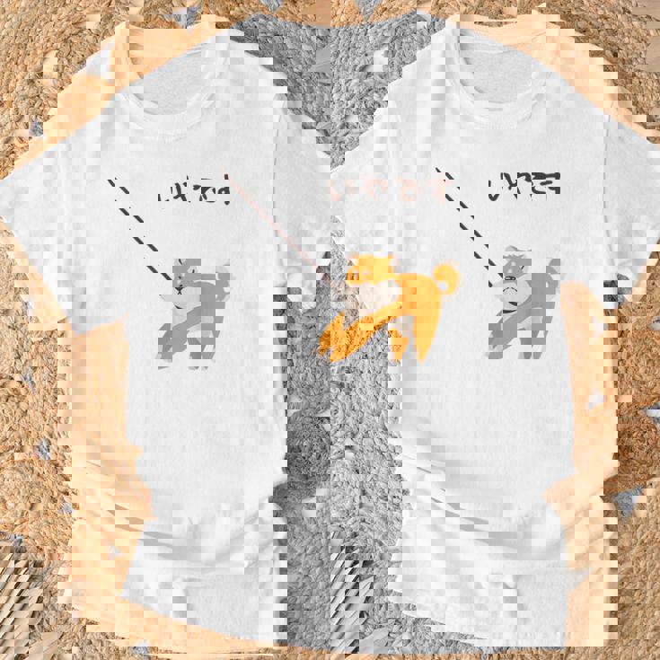 柴犬 犬 嫌です 拒否柴 散歩拒否 帰宅拒否 赤柴 怒柴 怒った犬 かわいい おもしろ Tシャツ 高齢者への贈り物