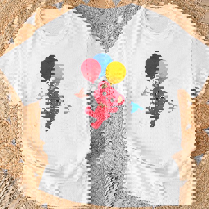 森のぬいぐるみラズ ぷかぷか風船 Tシャツ 高齢者への贈り物