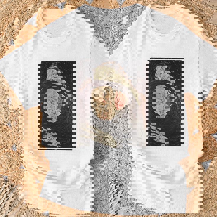 死んだ母 エゴン・シーレ作 1910 長袖tシャツ Tシャツ 高齢者への贈り物