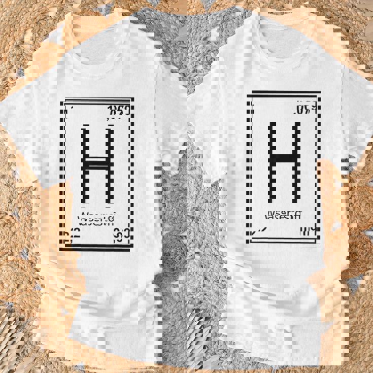 水素シンボルコスチューム。 Tシャツ 高齢者への贈り物