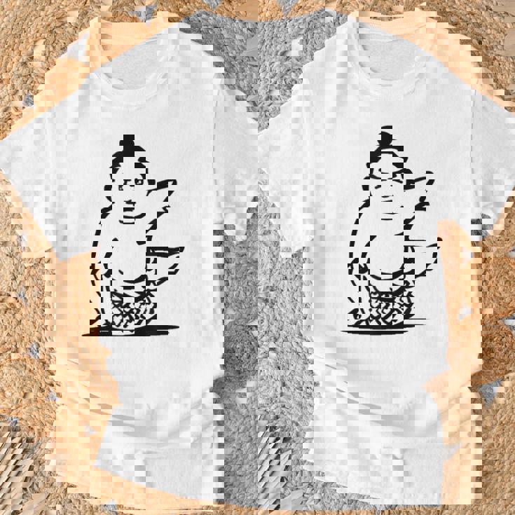 漫画 相撲 レスラー Tシャツ 高齢者への贈り物