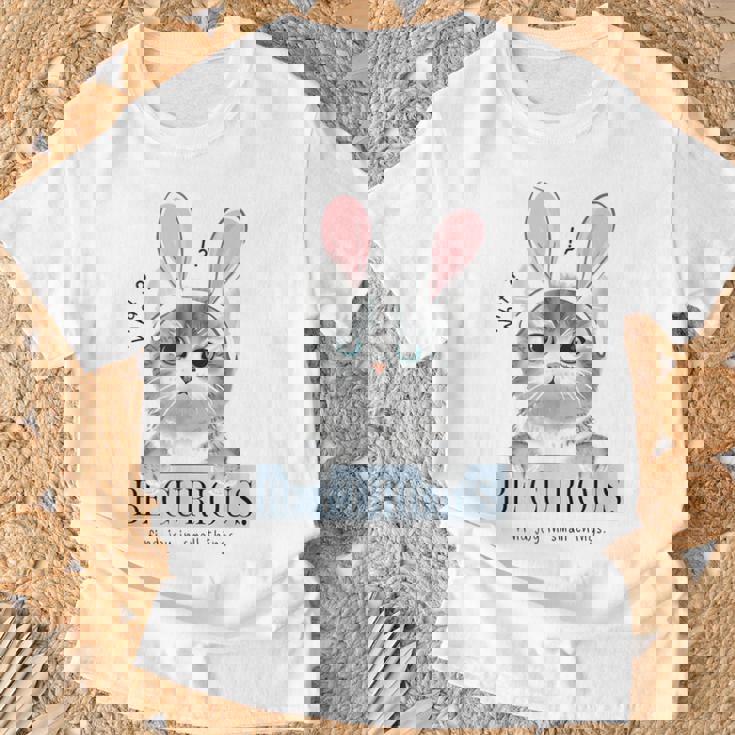 猫 面白い ネコ 可愛い うさぎ 猫好きにお勧め うさ耳ねこ Tシャツ 高齢者への贈り物