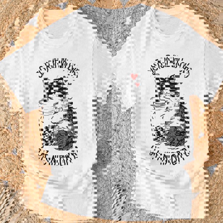 猫が大好きな女の子とボバティーラグドール猫好き Tシャツ 高齢者への贈り物