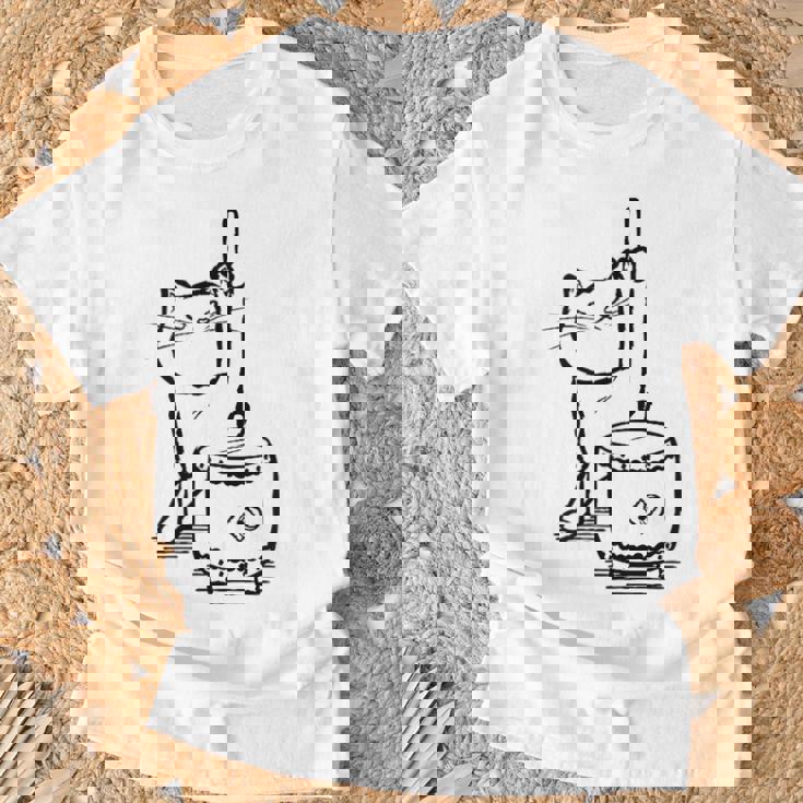 猫ねこネコ和太鼓お祭り Tシャツ 高齢者への贈り物