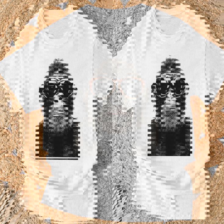 猿の恋人 アート 図面 動物 抽象 グラフィック 猿 Tシャツ 高齢者への贈り物