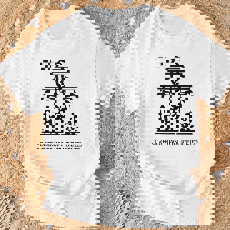 田んぼのかかし Tシャツ 高齢者への贈り物