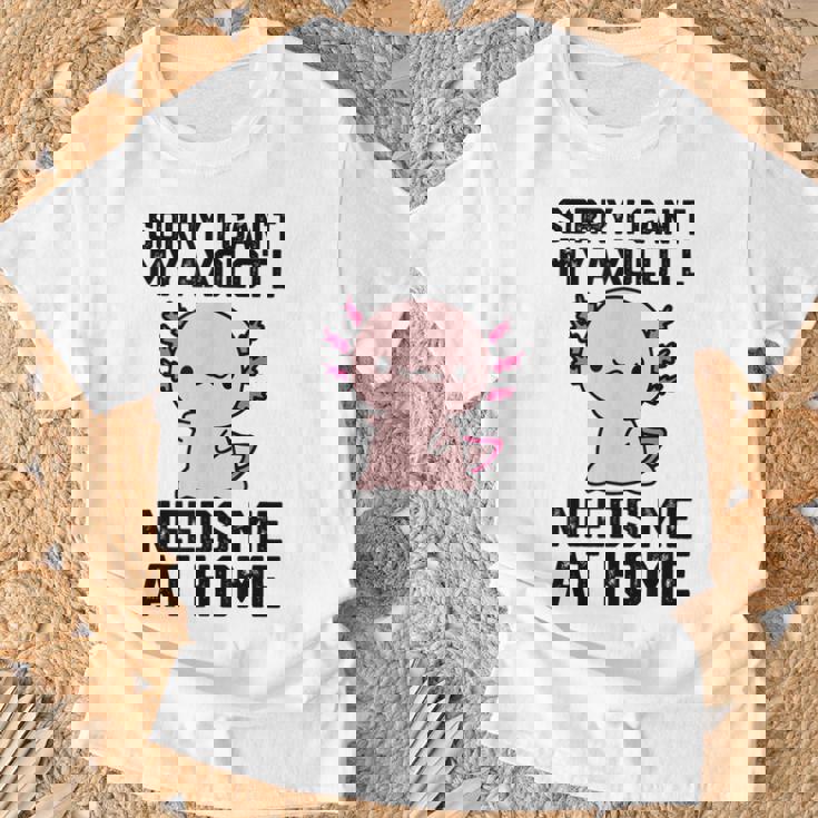 申し訳ありませんが、私のウーパールーパーは私を家に必要としています Tシャツ 高齢者への贈り物