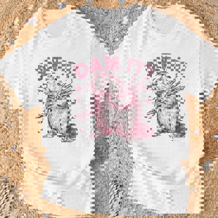 皮肉なビーバー Tシャツ 高齢者への贈り物