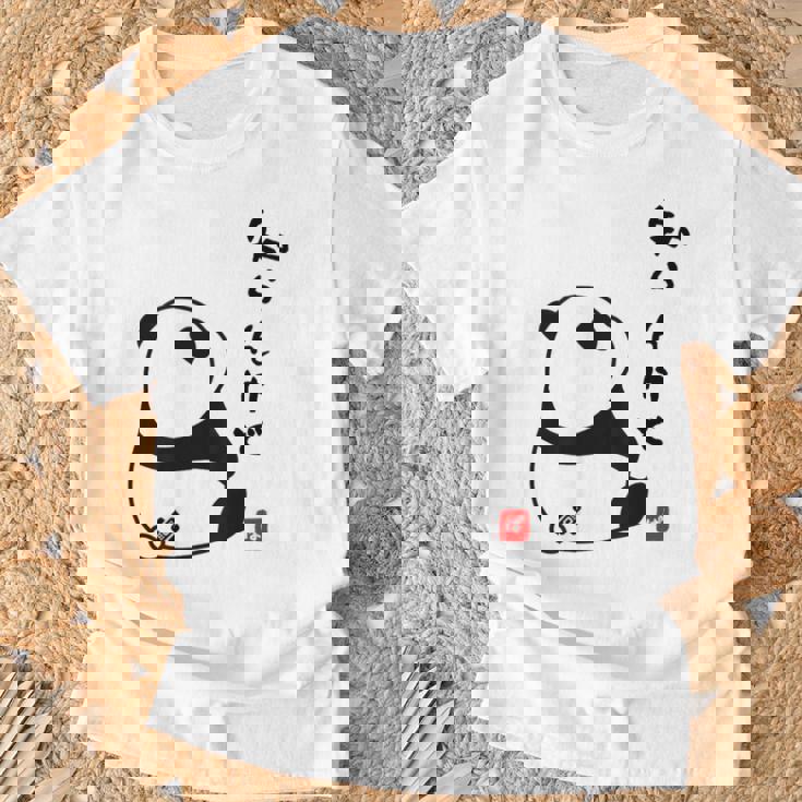 半袖 知らんけど パンダ おもしろい 文字 個性的 夏 プレゼント 贈り物 前面プリント スポーツ ユーモア ギャグ Tシャツ 高齢者への贈り物
