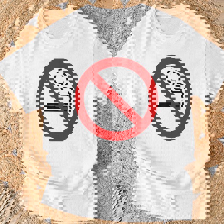 禁煙シンボル ノベルティ 禁煙サイン Tシャツ 高齢者への贈り物