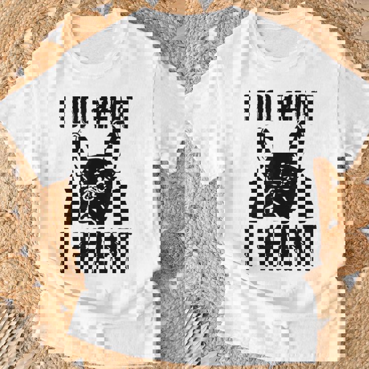 私がしたいことをする フレンチブルドッグ フレンチドッグ 犬 飼い主 犬 ギフト Tシャツ 高齢者への贈り物