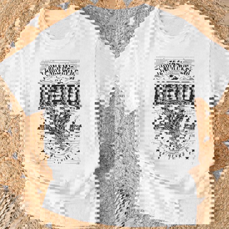 米国 アメリカン イーグル アメリカ国旗 パトリオット Usa バックプリント メンズ Tシャツ 高齢者への贈り物